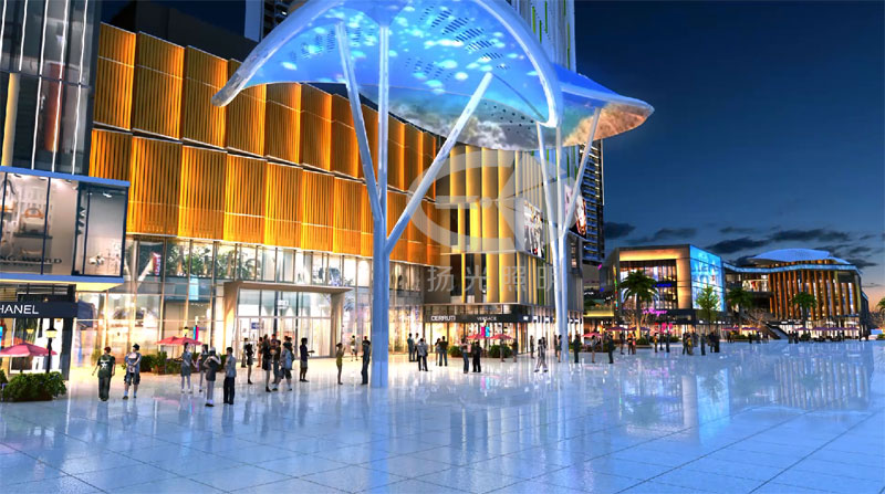 商業(yè)廣場夜景照明設計 商業(yè)廣場夜景照明設計