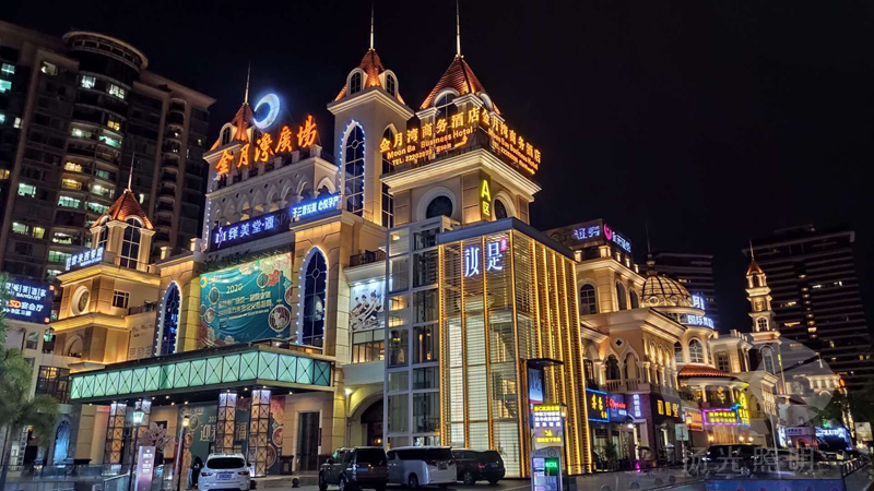 金月灣廣場夜景實拍圖