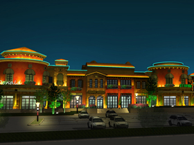 貴州樂灣國(guó)際學(xué)校夜景照明工程