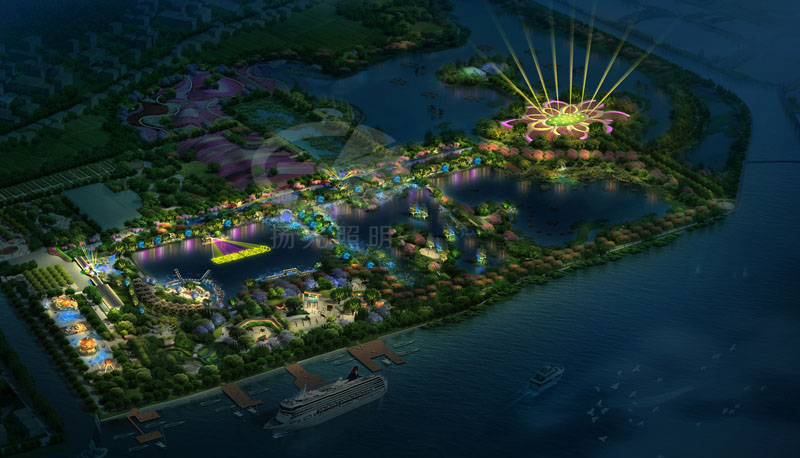 廣州國(guó)瑞水鄉(xiāng)歡樂世界云游水鄉(xiāng)區(qū)夜間照明設(shè)計(jì)